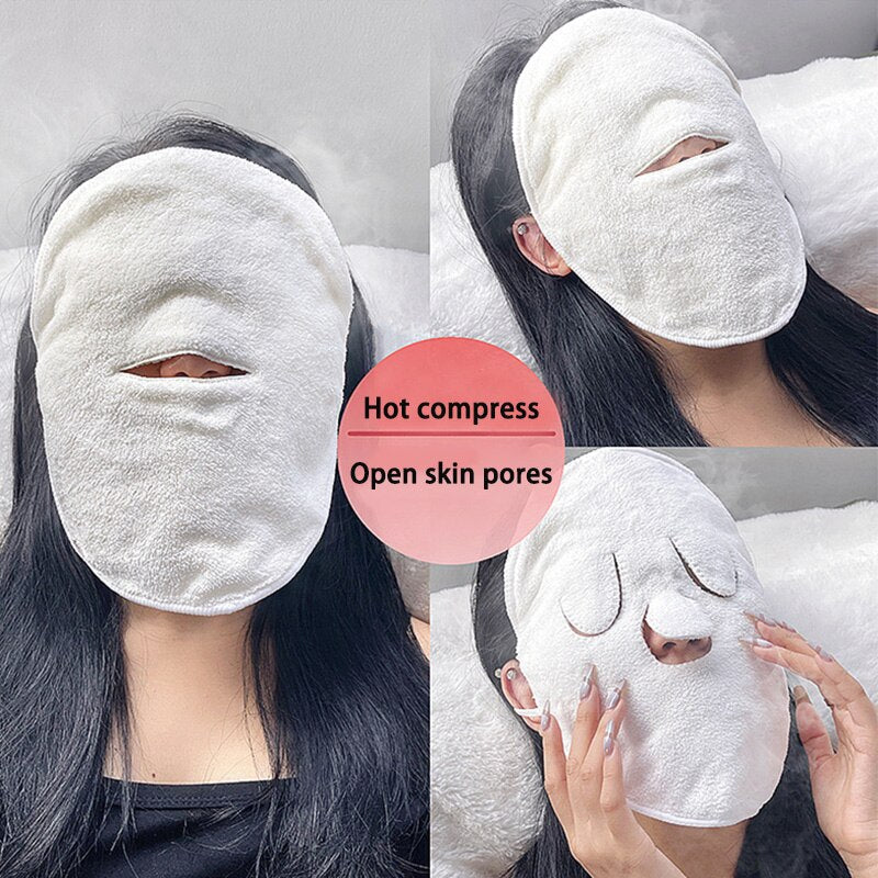 Cold Hot Compress Facial Towel,Reusable Spa Facial Towels Thicken Facial Skin Care Towel for Beauty Skin Care Open Shrink Pores, canybay 4